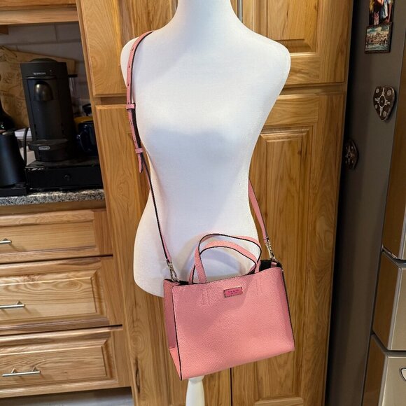 kate spade new york Pink Crossbody Satchel w/ Pouch Like New - Picture 1 of 7